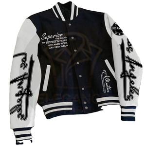 เสื้อแจ็กเก็ตเบสบอลแขนยาวสำหรับผู้ชายเสื้อแจ็กเก็ตเบสบอลสีสองโทนสีพื้นสำหรับใส่ทุกวัน - Product Image 1