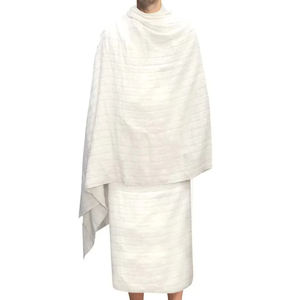 Ropa Ihram para Hombres para Hajj y Umrah, Juego de Toallas Blancas Ligeras y Suaves, Envoltura Musulmana, Ihrams de Dubái Hechos de Algodón Transpirable - Product Image 2