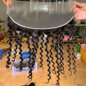 CDYHAIRVN Factory Direct Wholesale Raw Vietnamese Human <b>Hair</b> Frontal 13x4 13x6 HD Transparent for Lace Non-Remy Burmese Curly - Product Image 3