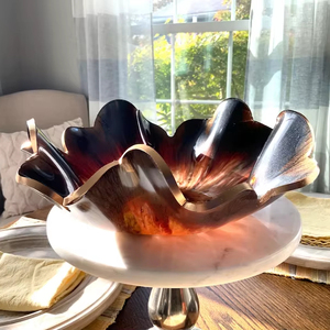 Cuenco de Resina con Diseño en Espiral para Servir en la Cocina y la Mesa, para Regalos de Boda y Decoración del Hogar - Product Image 1