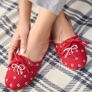 Chaussures plates à lacets ajustables, à bout fermé, légères, écologiques, de haute qualité, faites à la main, tendance - Product Image 2