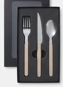Ensemble de couverts minimalistes de qualité supérieure avec manches en bois, en acier inoxydable, compatibles lave-vaisselle, pour le camping - Product Image 6