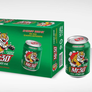 Fabricante OEM ODM A&B Vietnam Bebida Energética Mr30 de 250 ml |   Carbonato de Taurina Sin Azúcar para un Impulso de Energía |   Botella/Lata - Product Image 3