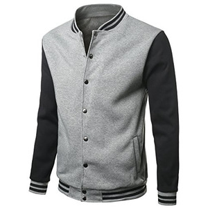Ventes directes d'usine, veste varsity en cuir noir pour homme, veste tendance pour homme, vestes varsity pour homme - Product Image 5
