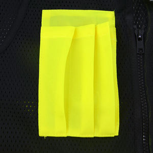 Gilets de sécurité réfléchissants imperméables pour hommes et femmes, classe 2 ANSI, EN ISO 20471 classe 2, haute visibilité, tissu en maille, poches, travail - Product Image 5
