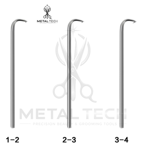Scale Marked Metal Ventilating Needle Holder Set Storage Metal Case Stainless Steel Hook Needle Lace Wig <b>Hair</b> Making Supply Tool - Product Image 5