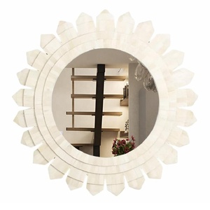 Luxury Handmade Bone Inlay Plain <b>Mirror</b> Frame with Complimentary <b>Mirror</b> Frame for Living Room Bedroom Hallway Entryway Decor - Product Image 1
