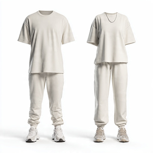 Conjunto Deportivo de Verano para Hombre y Mujer, Camiseta y Pantalones Jogger, Dos Piezas, Ligero, Estilo Urbano - Product Image 2