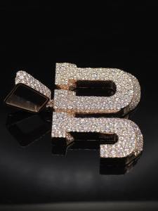 Colgante de Diamante Moissanite en Plata de Ley 925, Colgante de Diamante Personalizado JU, Regalo para Ella - Product Image 4