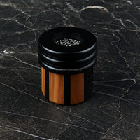 Brûleur à Bakhoor en bois strié poli de luxe |   Brûleur d'encens Oud moderne |   Diffuseur de bakhour arabe artisanal multifonctionnel pour la maison