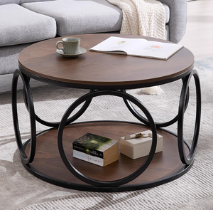 Offre Spéciale Table d'appoint en bois faite à la main en métal de luxe de haute qualité Table basse centrale en métal pour salon extérieur et intérieur - Product Image 3