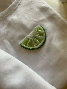 Débardeur en coton tendance, orné de perles, motif citron, sans manches, pour femme, style décontracté d'été, col rond, vêtements féminins - Product Image 5