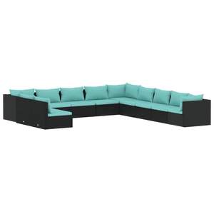 Conjunto de Muebles de Jardín en Negro y Azul Agua - Product Image 2