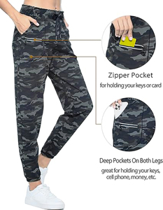 Pantalon de jogging personnalisé pour femme, taille haute, coupe ajustée, extensible, pour l'entraînement sportif, la gym, le fitness et le travail - Product Image 3