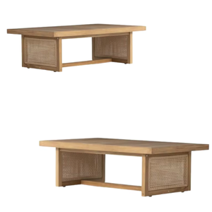 Tables for Indoor Office Work Spaces Made From Teak Wood and <b>Rattan</b> with Modern Designs for <b>Sale</b> at Affordable Prices - Product Image 4
