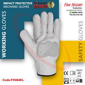 Guantes mecánicos personalizados de protección contra impactos de alta calidad para uso diario 2024 Guantes mecánicos al por mayor Guantes de cuero de Pakistán - Product Image 6