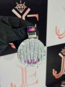 Pendentif personnalisé en moissanite de haute qualité, pendentif MUZA, pendentif robuste style hip-hop, bijoux en argent sterling 925 pour rappeurs - Product Image 4