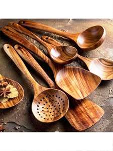 Stainless Steel <b>Salad</b> Serving <b>Spoon</b> Set Brown Figmint Aca Customized <b>Spoon</b> Rest Custom Color Handmade Eco-Friendly Dishwasher - Product Image 5