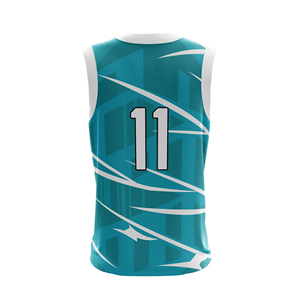 Camiseta de Baloncesto Personalizable con Cuello en V, Sin Mangas, Número 11, Malla Transpirable de Secado Rápido, 100% Poliéster, Unisex para Adultos - Product Image 5