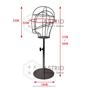 Astrid moda acero Metal cabeza duradera gorra de béisbol sombrero soporte de exhibición para tienda de ropa - Product Image 3