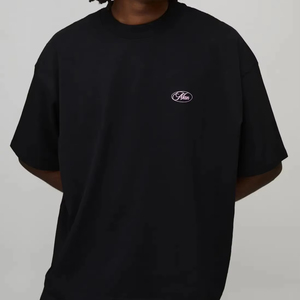 mens oversized boxy fit t shirt drop shoulder loose fit heavy cotton streetwear blank <b>tshirt</b> wholesale supplier - Product Image 1