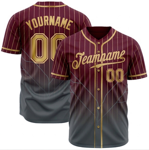 Fabricante de Camisetas de Béisbol Sublimadas con Diseño Personalizado OEM, Impresión Digital, Cosidas, Transpirables y de Entrega Rápida - Product Image 4