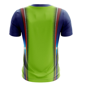 เสื้อคริกเก็ตคุณภาพสูง ระบายอากาศได้ดี พร้อมบริการปรับแต่งชื่อทีมเต็มรูปแบบ ดีไซน์สำหรับนักกีฬามืออาชีพ ผลิตจากโพลีเอสเตอร์ 100% สำหรับผู้ใหญ่ทุกเพศ - Product Image 2