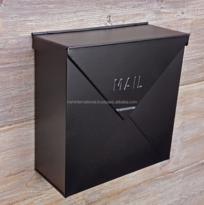 Wall Mount Metal Mailbox <b>Outdoor</b> Waterproof Letter <b>Box</b> Front Access Powder Coated Durable Non-Locking - Product Image 5
