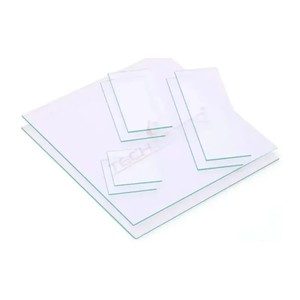 แก้วควอตซ์เคลือบ ITO ขนาด 50x50 มม. 10 โอห์ม/ตร.ม. หนา 1 มม. วัสดุนำไฟฟ้าควอตซ์หลอมความบริสุทธิ์สูงสำหรับอุปกรณ์ออปโตอิเล็กทรอนิกส์ UV - Product Image 1