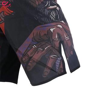 Shorts MMA durables pour hommes avec taille élastique et fentes latérales, parfaits pour l'entraînement en salle et les séances de combat. - Product Image 6