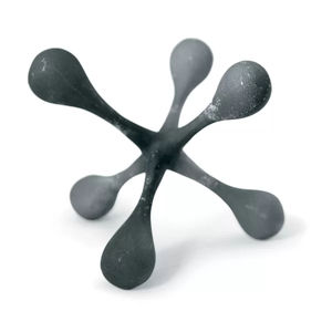 Sculpture moderne abstraite dorée, statue décorative en métal de luxe pour salon, bureau, table, étagère, ornement, décoration intérieure. - Product Image 5