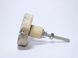 Handmade <b>Rustic</b> Mango Wood <b>Cabinet</b> Knobs with White Resin Inlay | Decorative Distressed Furniture Pulls | Vintage Style Round Wo - Product Image 6