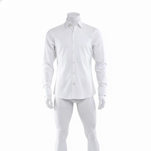 Camisa de Vestir para Hombre, Corte Entallado Premium, 100% Algodón Franela, Transpirable, Resistente a las Arrugas, Casual, Primavera, ODM - Product Image 1