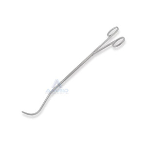 Pince chirurgicale thoracique Harken – Mâchoires DeBakey courbées atraumatiques, 20 cm, par amrid surgical - Product Image 2