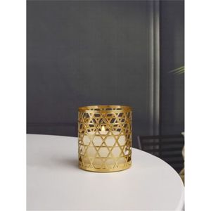 Lanternes votives décoratives en métal en gros – Porte-bougies géométriques découpés au laser pour les faveurs de mariage et l'ambiance des halls d'hôtel - Product Image 2