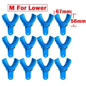 Juego de 10 Bandejas de Impresión Dental Azules, Tamaños S/M/L para Adultos y Niños, Soportes para Moldes Dentales - Product Image 4