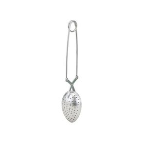 Long Handle Loose Leaf Snap Tea Infuser <b>Spoon</b>, 18/8 Stainless Steel Mesh, 1.5-Inch - Product Image 1