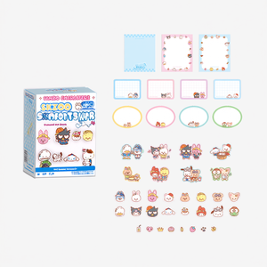 STRAYKIDS Tin Case <b>Sticky</b> <b>Note</b> Set with SKZOO X SANRIO Characters for Personalizing Your Gadgets - Product Image 3