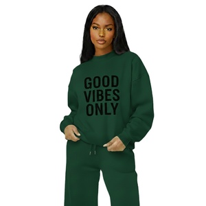 Sudadera Oversize de Cuello Alto para Mujer, Moda Otoño-Invierno, Forro Polar, Secado Rápido, Cortavientos, Transpirable, Hombro Caído - Product Image 1