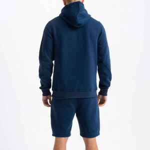 Custom High Quality Plus Size Breathable Spring Streetwear Two-Piece <b>Workout</b> Fleece Joggers Shorts Unisex Men's Tracksuit <b>Hoodie</b> - Product Image 2