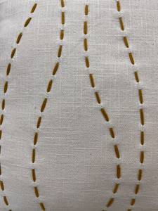 Premium Quality Hand-Stitched Cotton <b>Cushion</b> <b>Cover</b> with Elegant Mustard Details - Product Image 3