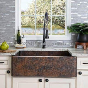 Matte finish <b>copper</b> kitchen sink reduces glare fingerprints and daily maintenance effort for homeowners with busy lifestyles - Product Image 6