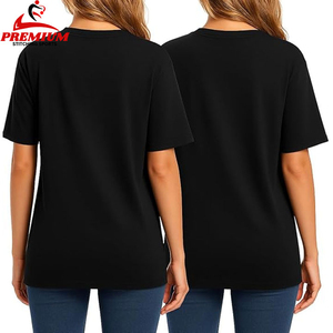 Camiseta Informal de Algodón para Mujer, de Manga Corta, Cuello Redondo, Ligera - Product Image 2