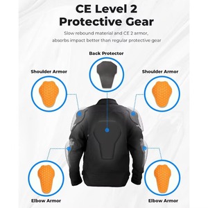 Unisex <b>Motorcycle</b> <b>Jacket</b> Textile Cardura Racing Biker Riding Sustainable Customized New Style <b>Summer</b> Waterproof Flame-Retardant - Product Image 5