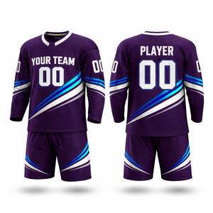 Ensembles de vêtements d'équipe personnalisés avec logo imprimé numériquement, jersey et pantalon faits à la main, 100% polyester, séchage rapide, respirant, été, unisexe - Product Image 5