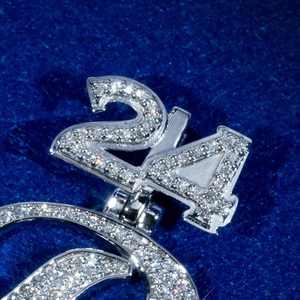 Hot Sale <b>Initial</b> Letter Charm 925 Sterling <b>Silver</b> Moissanite <b>Pendant</b> Custom Iced Finish Passes Diamond Tester Sparking Rising - Product Image 2