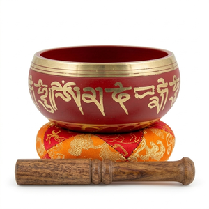 Cuenco Tibetano Tradicional Nepalí - Cuenco de Sonido Metálico Hecho a Mano para Aliviar el Estrés y la Ansiedad - Product Image 3