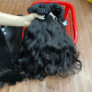 Cabello Humano Natural Ondulado de Lujo Vietnamita, Doble Trama, Grueso, Suministro Directo de Fábrica - Product Image 1