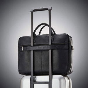 Adjustable Strap Durable Stitching <b>Men</b> Women Laptop <b>bags</b> Multipurpose Essential Pockets Genuine Leather Versatile Usage <b>Bag</b> - Product Image 4