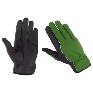 PU Leather Anti-static Durable Breathable Safety <b>Gloves</b> Anti-Slip Elastic Wristband General Purpose Flexible Teal Black - Product Image 4